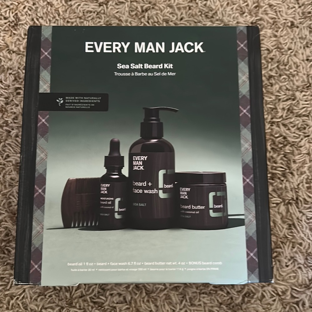 🎄NEW - Every Man Jack - Seas Salt Beard Kit